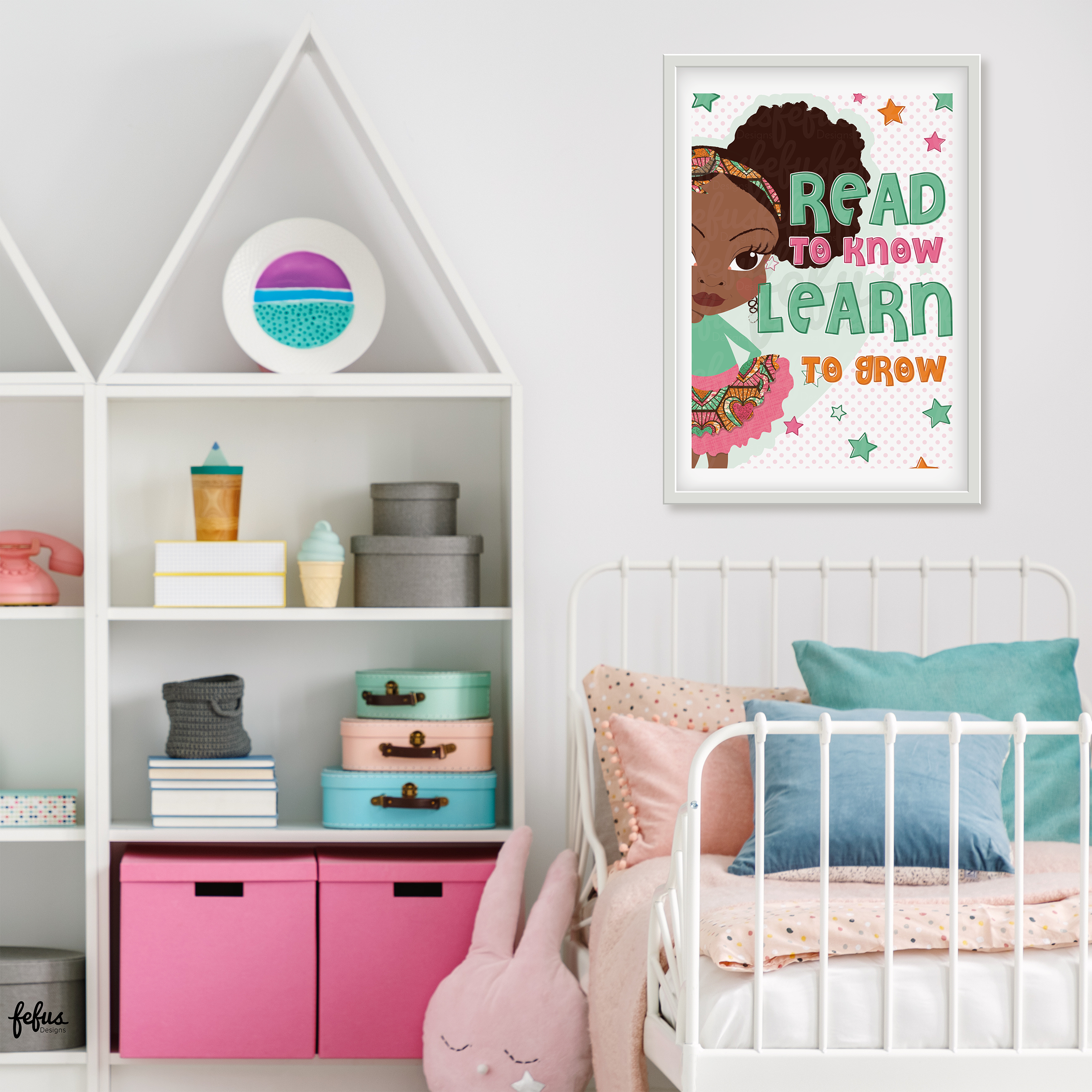 Deja - Power Puff Girl - Read To Know Wall  | Fefus Designs