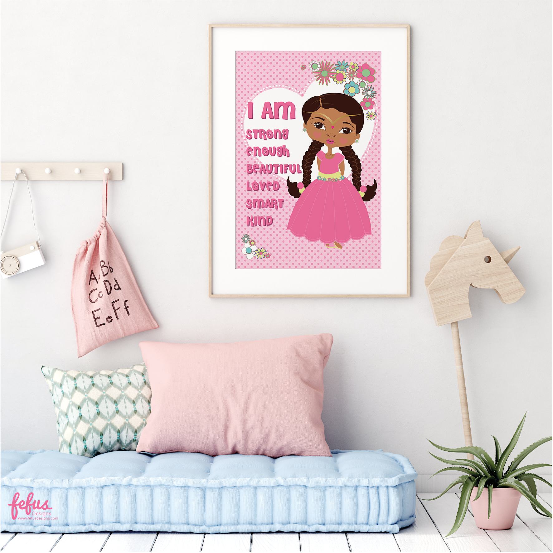 Princess Affirmation Wall Art v2 | Fefus Designs