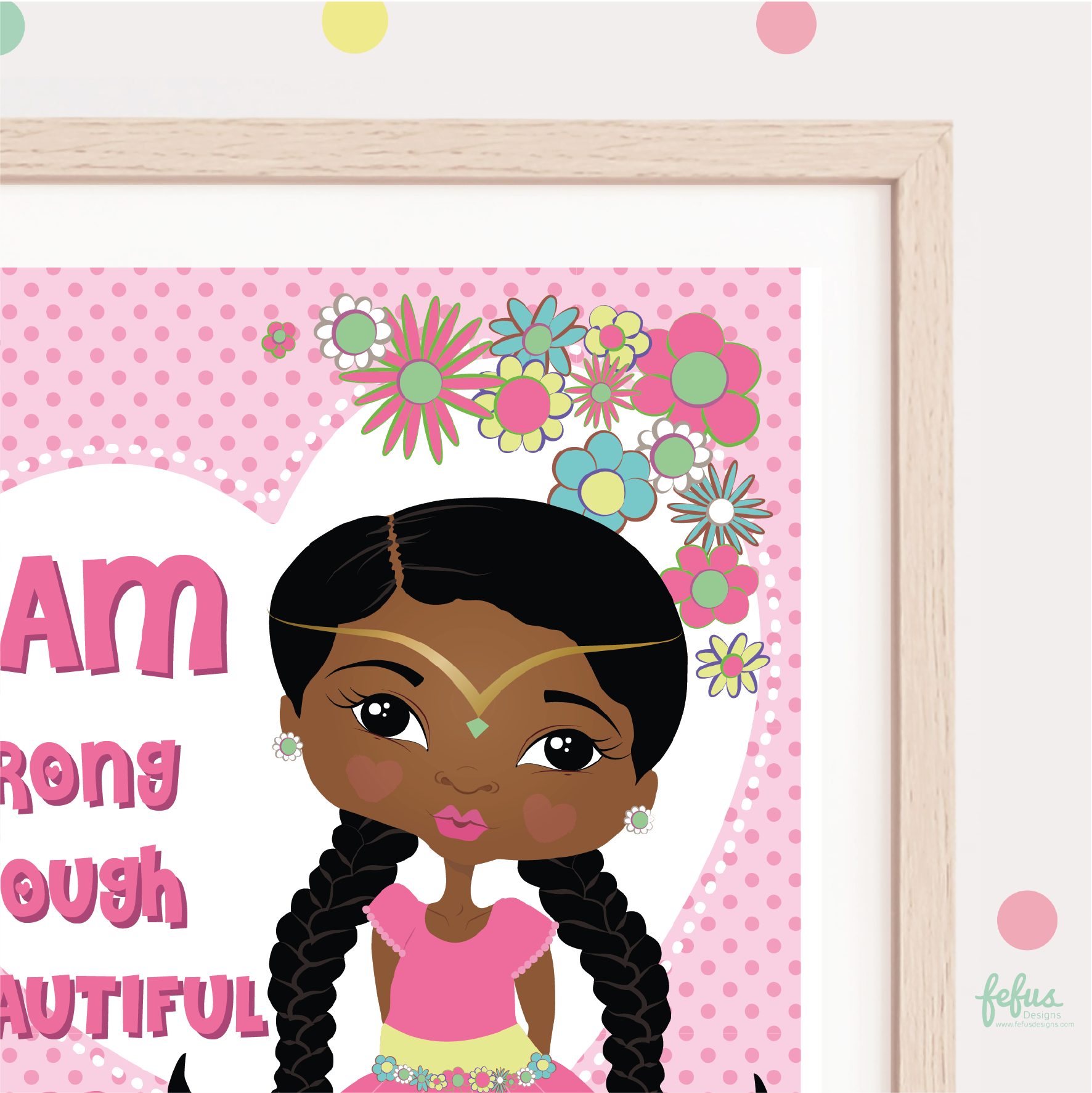Alika - PRINCESS AFFIRMATION WALL ART | Fefus Designs