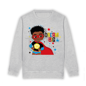 Elevate your little hero's style with our Black and Brown Boys Superhero Sweatshirt! Vibrant and exclusive, this statement piece celebrates diversity with hand-drawn artwork. Perfect for all occasions, this sweatshirt sparks creativity and confidence. Join the movement; order now and empower your little king to shine with pride! ππβ¨