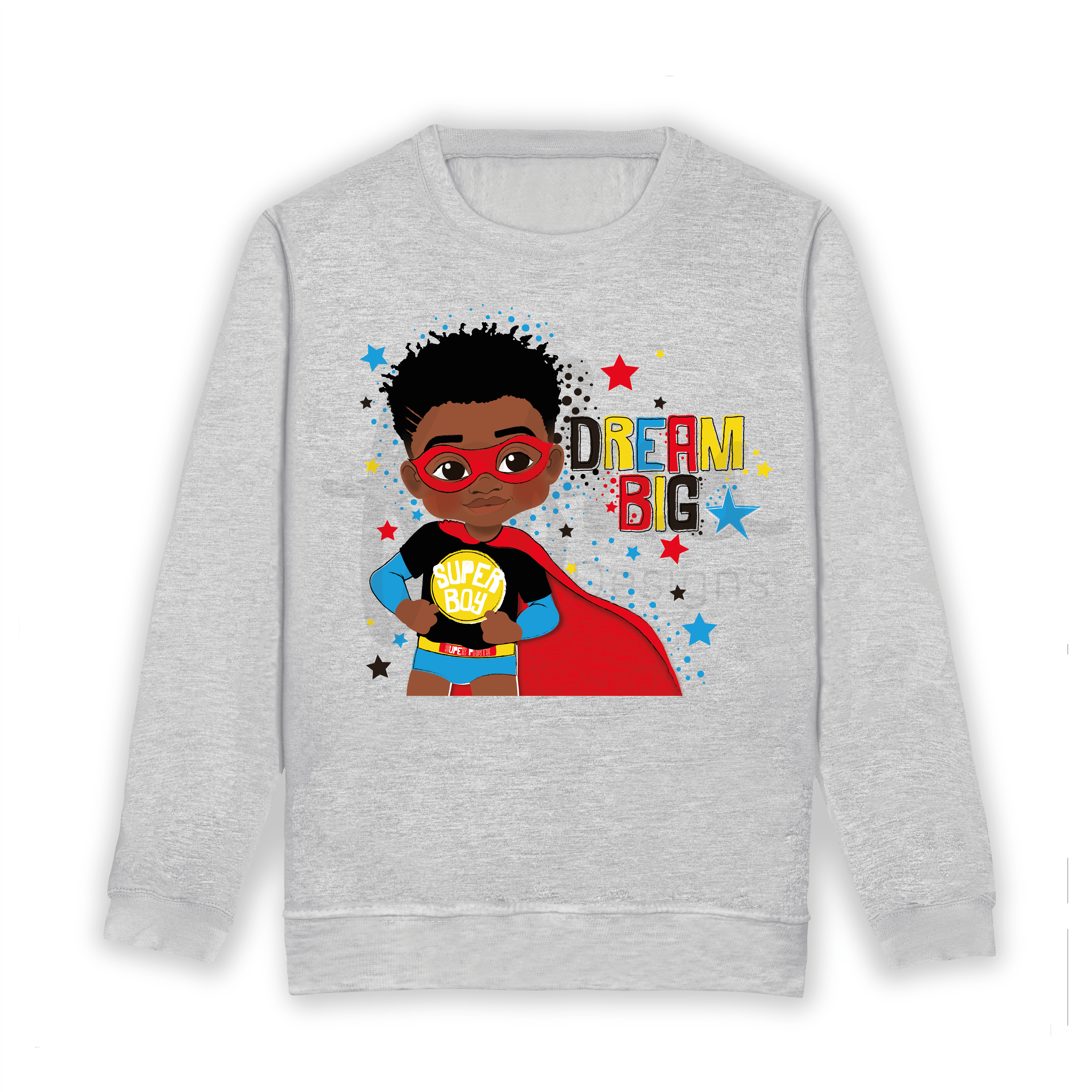 Elevate your little hero's style with our Black and Brown Boys Superhero Sweatshirt! Vibrant and exclusive, this statement piece celebrates diversity with hand-drawn artwork. Perfect for all occasions, this sweatshirt sparks creativity and confidence. Join the movement; order now and empower your little king to shine with pride! ππβ¨