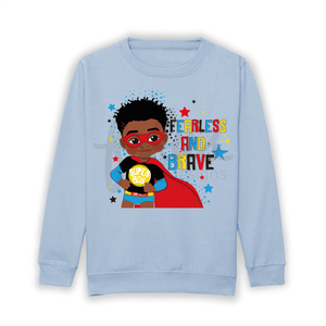 Elevate your little hero's style with our Black and Brown Boys Superhero Sweatshirt! Vibrant and exclusive, this statement piece celebrates diversity with hand-drawn artwork. Perfect for all occasions, this sweatshirt sparks creativity and confidence. Join the movement; order now and empower your little king to shine with pride! ππβ¨