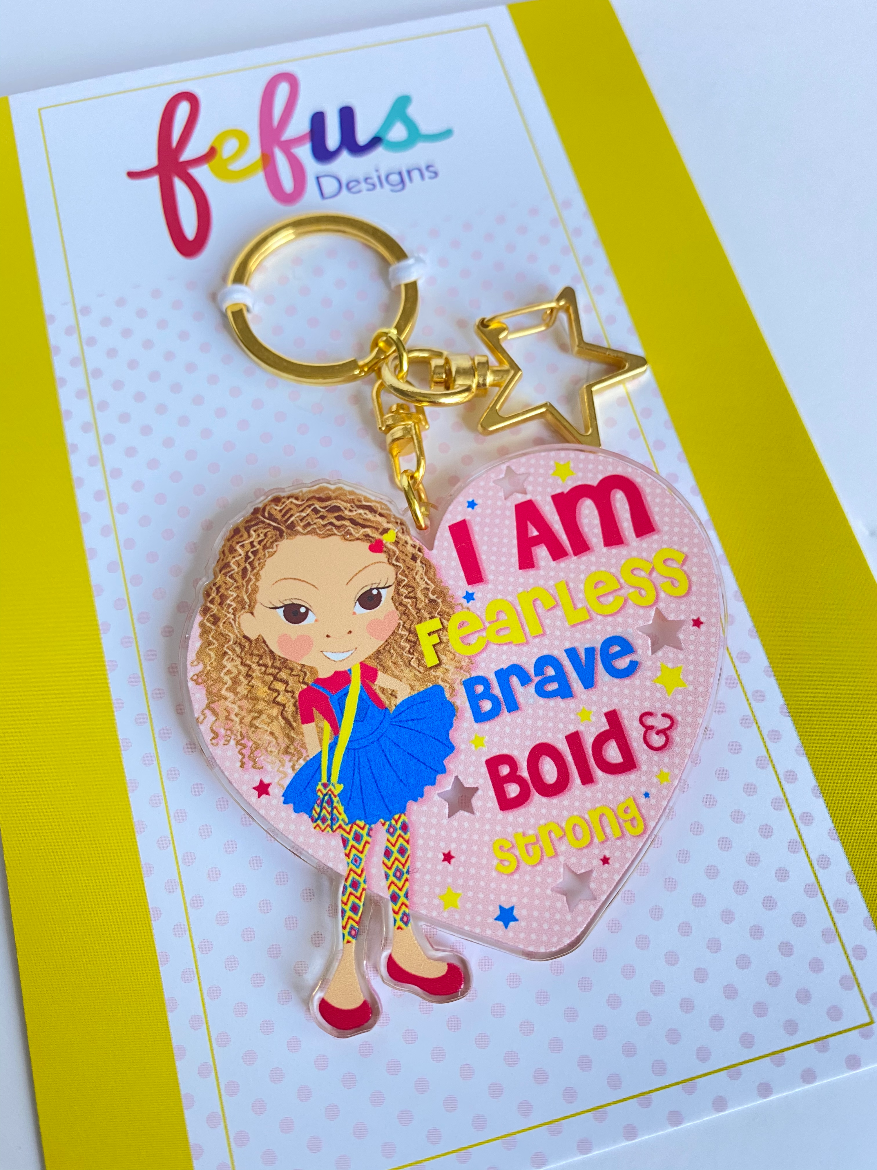 Georgia | I Am Affirmation -  Keyring/ Bag Charm | Fefus Designs