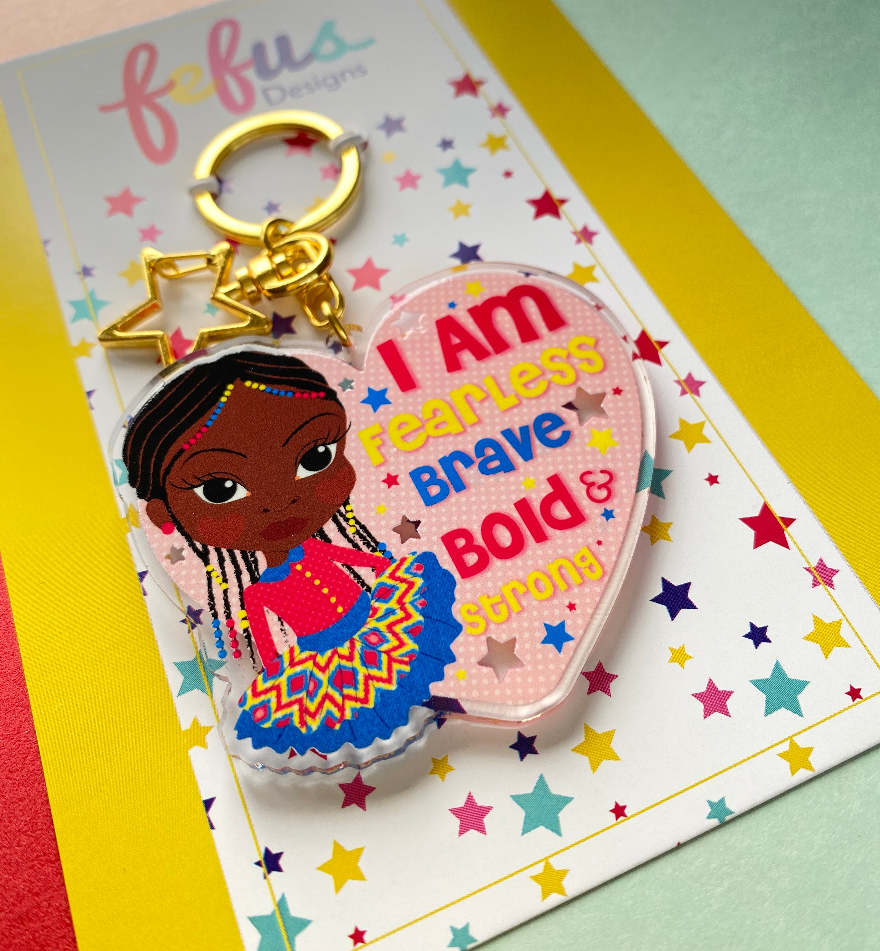 I Am Affirmation - Keyring/ Bag Charm | Fefus Designs