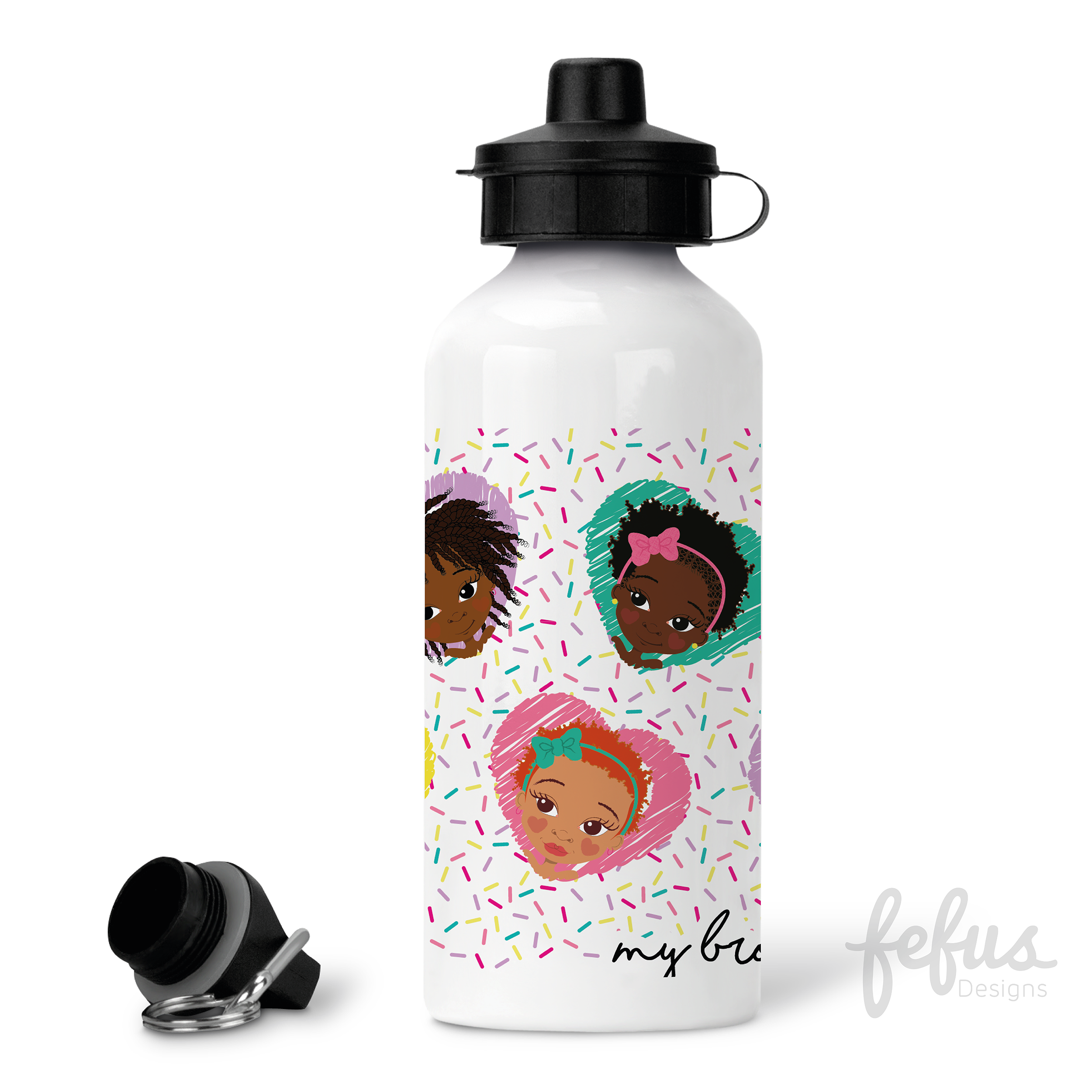 Sprinkles Aluminium Water Bottle | Fefus Designs