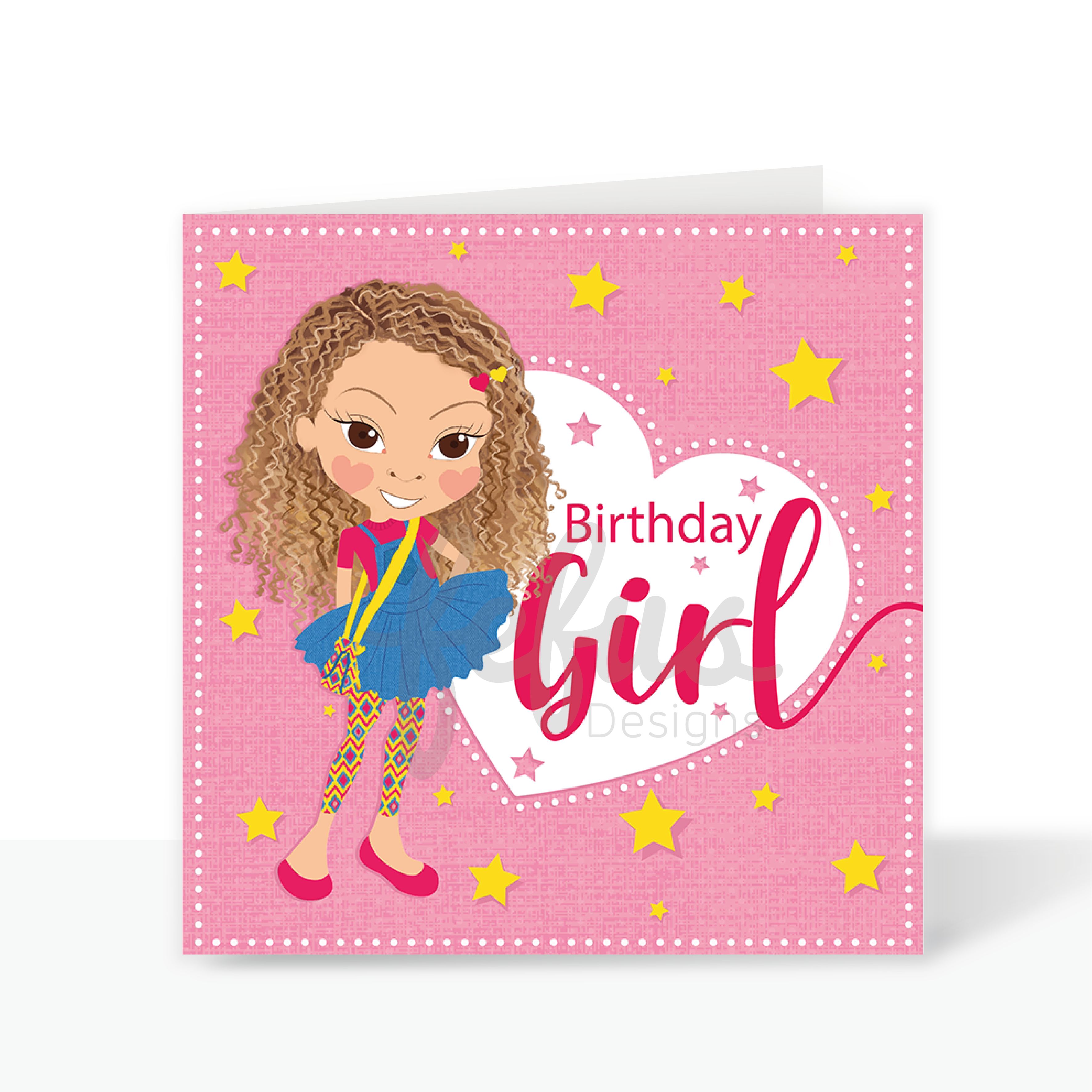 Georgia - Mixed Girl Magic - Birthday Card by Fefus designs