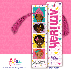 Personalised Girls Bookmark by Fefus Designs