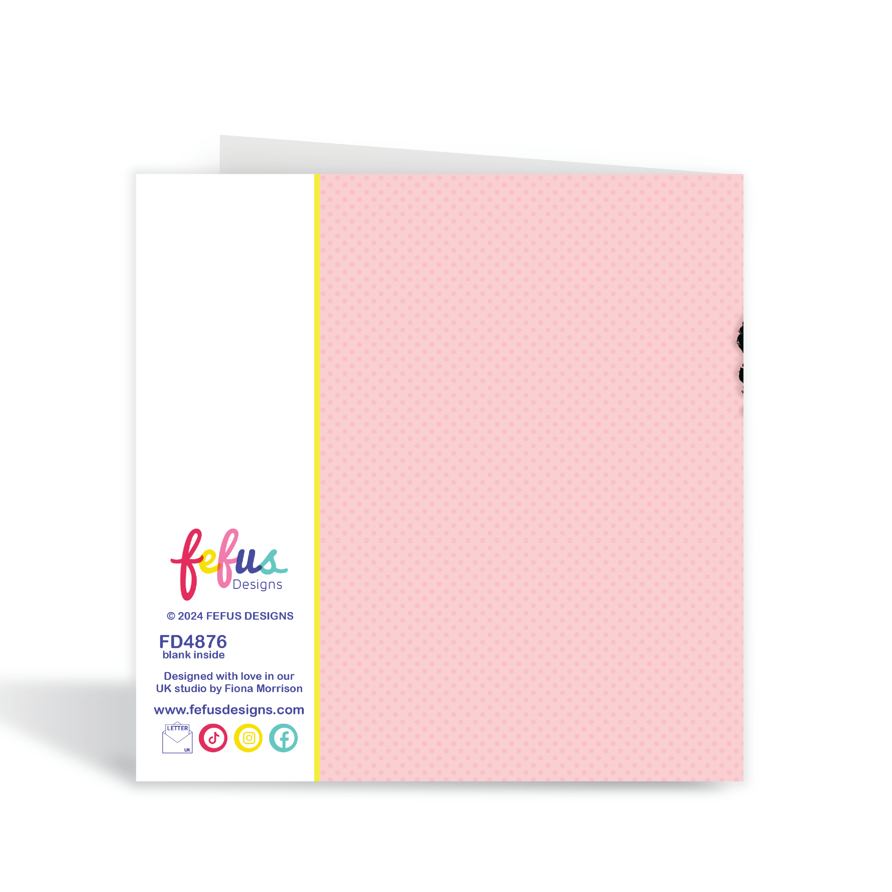 Blasian Birthday Girl Card - Celebrate Diversity and Inclusion | Fefus Designs 76