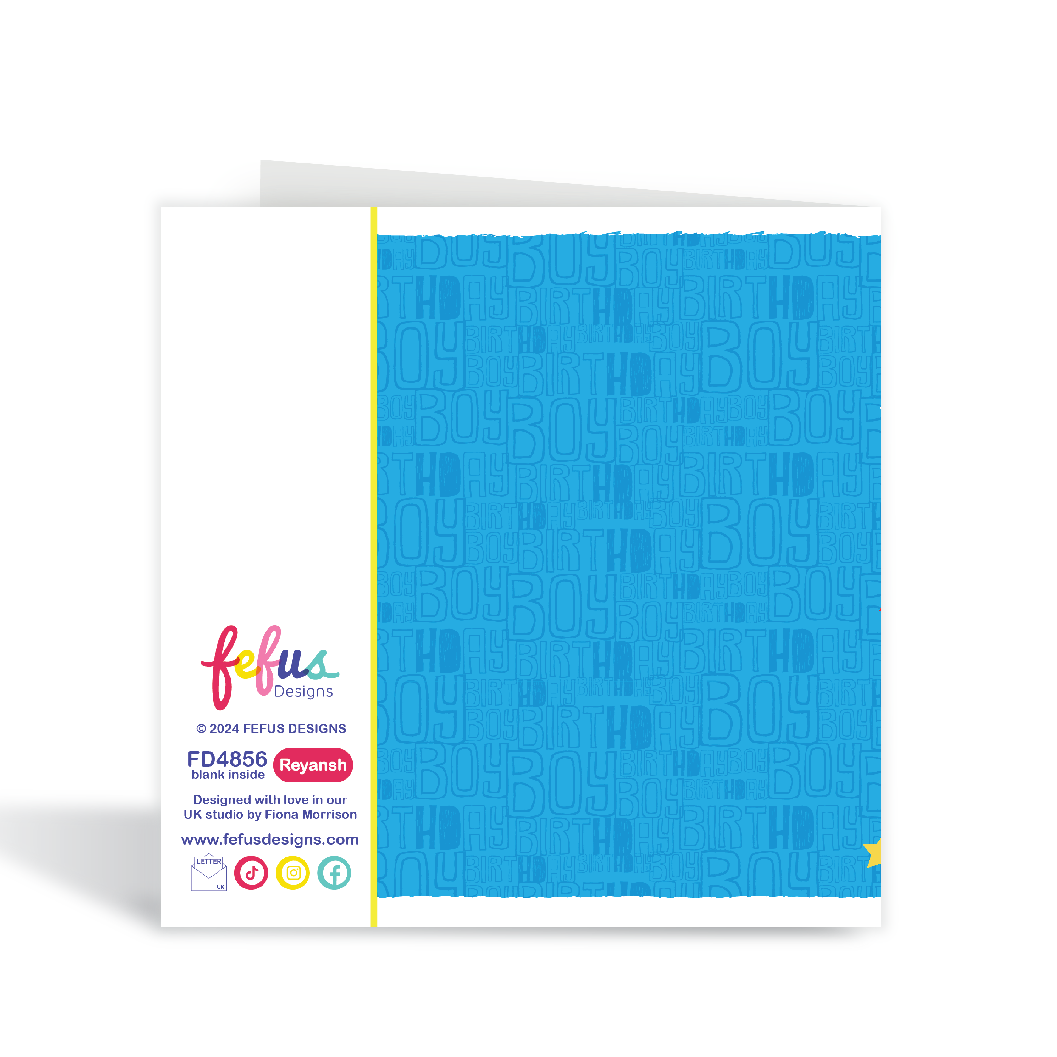 Desi Boy Affirmation Birthday card | Fefus Designs 56