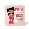 To a Beautiful Desi Girl Birthday card | Fefus Designs 46