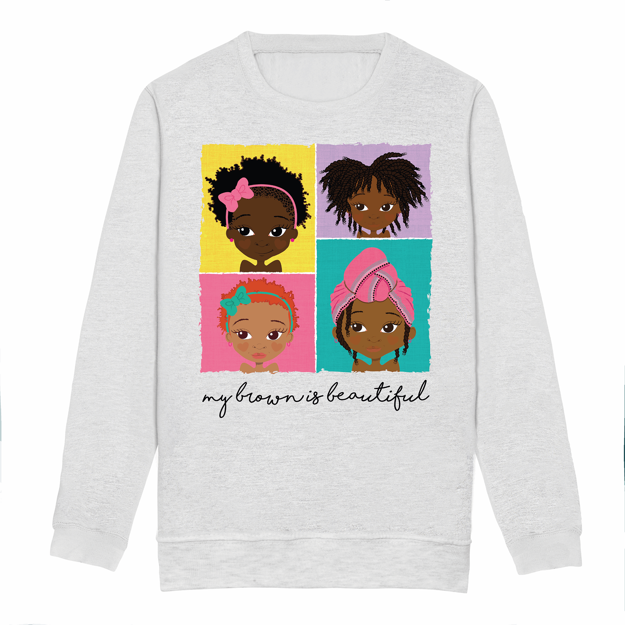 4 Brown Girls Sweatshirt | Fefus Designs