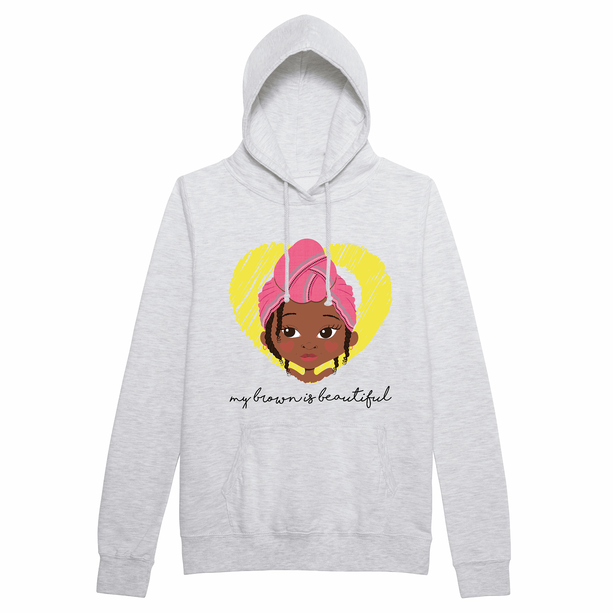 Amiyah - My brown is Wrap Girl Adults Hoodie | Fefus Designs