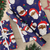 Black Santa Christmas Wrapping Paper 50cm x 70cm | Premium Xmas Gift Wrap | Fefus Designs