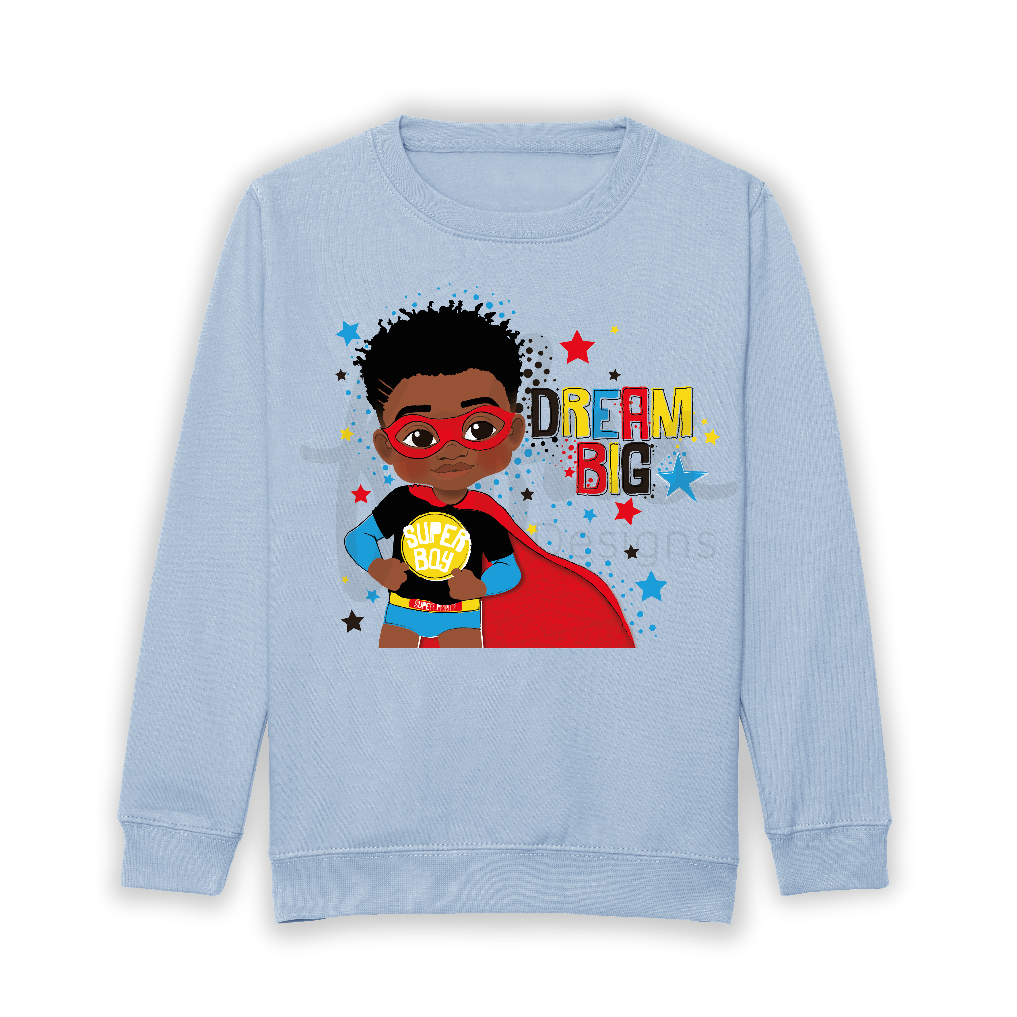 Elevate your little hero's style with our Black and Brown Boys Superhero Sweatshirt! Vibrant and exclusive, this statement piece celebrates diversity with hand-drawn artwork. Perfect for all occasions, this sweatshirt sparks creativity and confidence. Join the movement; order now and empower your little king to shine with pride! 🌈👑✨