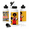 Black Boy Basketball Aluminium Water Bottle | Fefus Designs