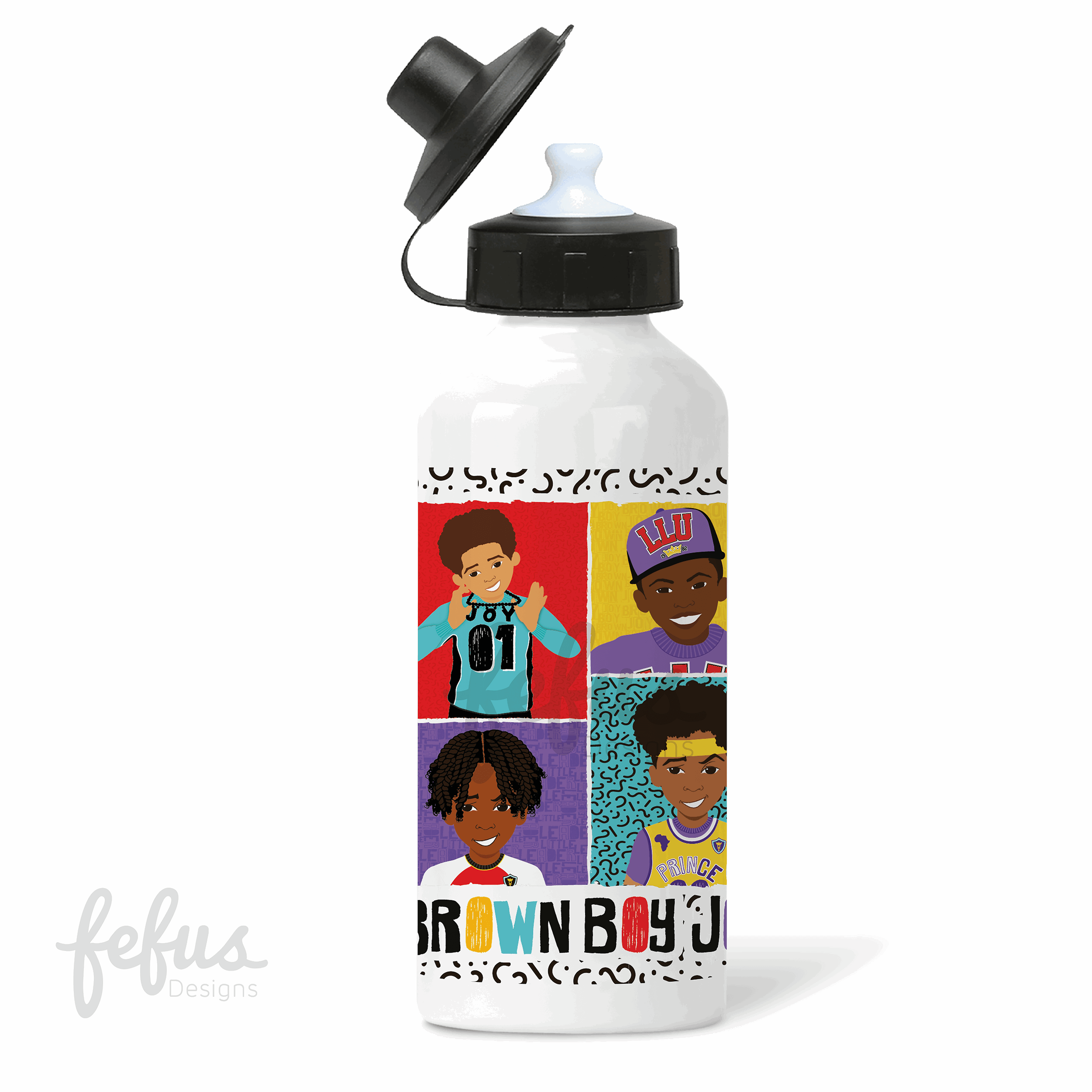 4 Boy Joy Aluminium Water Bottle | Fefus Designs