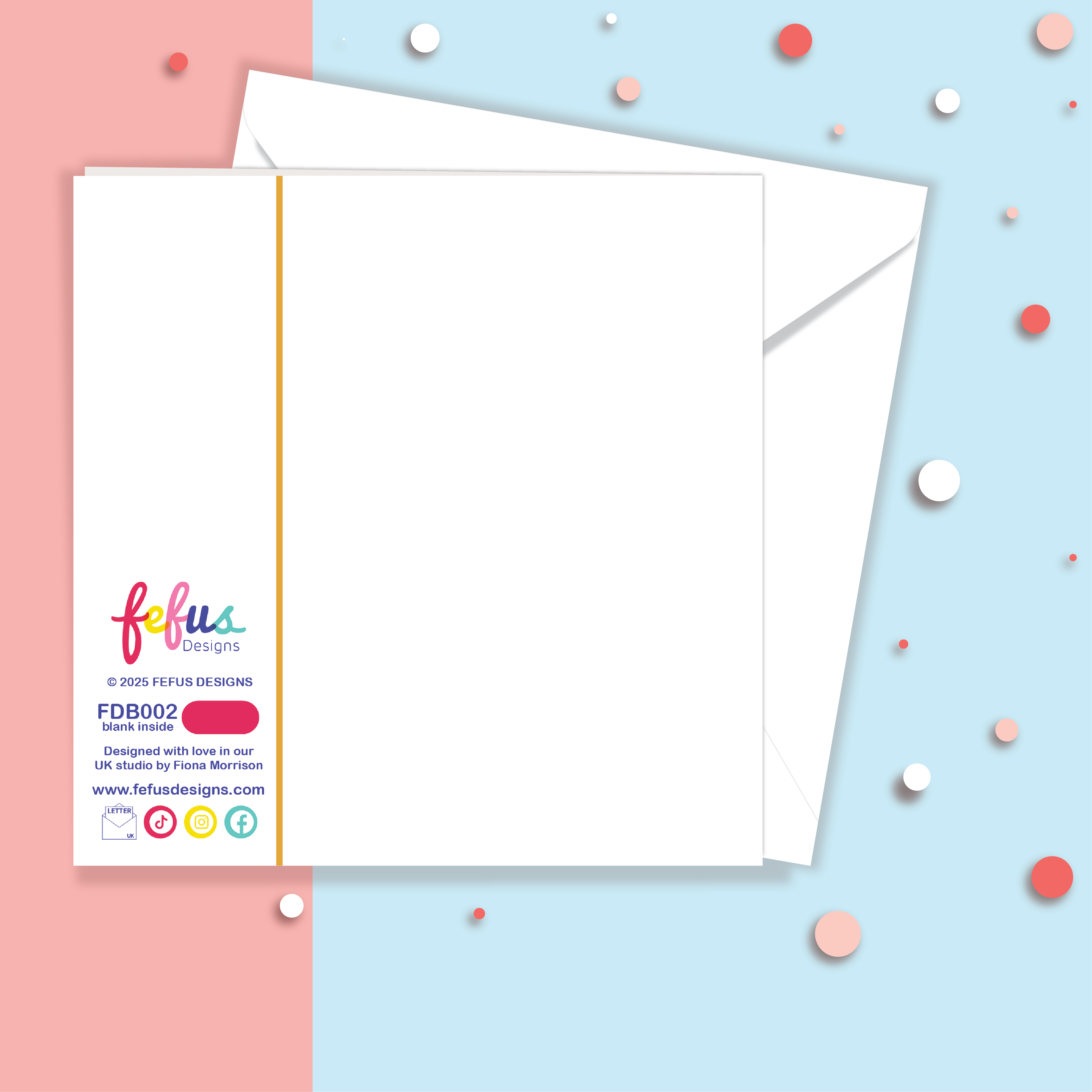 New baby mixed girls by Fefus Designs back view. Colourful Fefus Designs branding on white background.