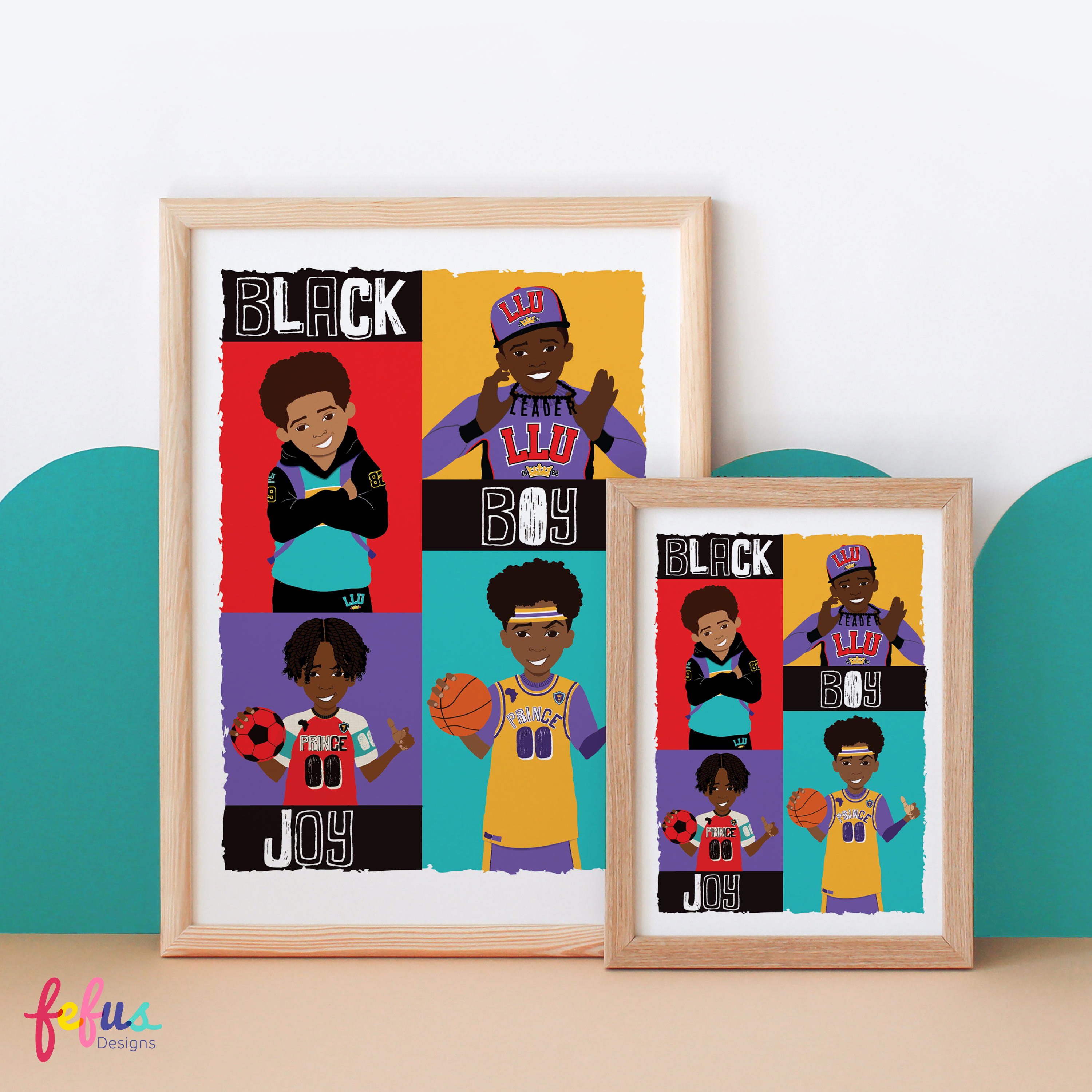BLACK BOY JOY WALL  | Fefus Designs