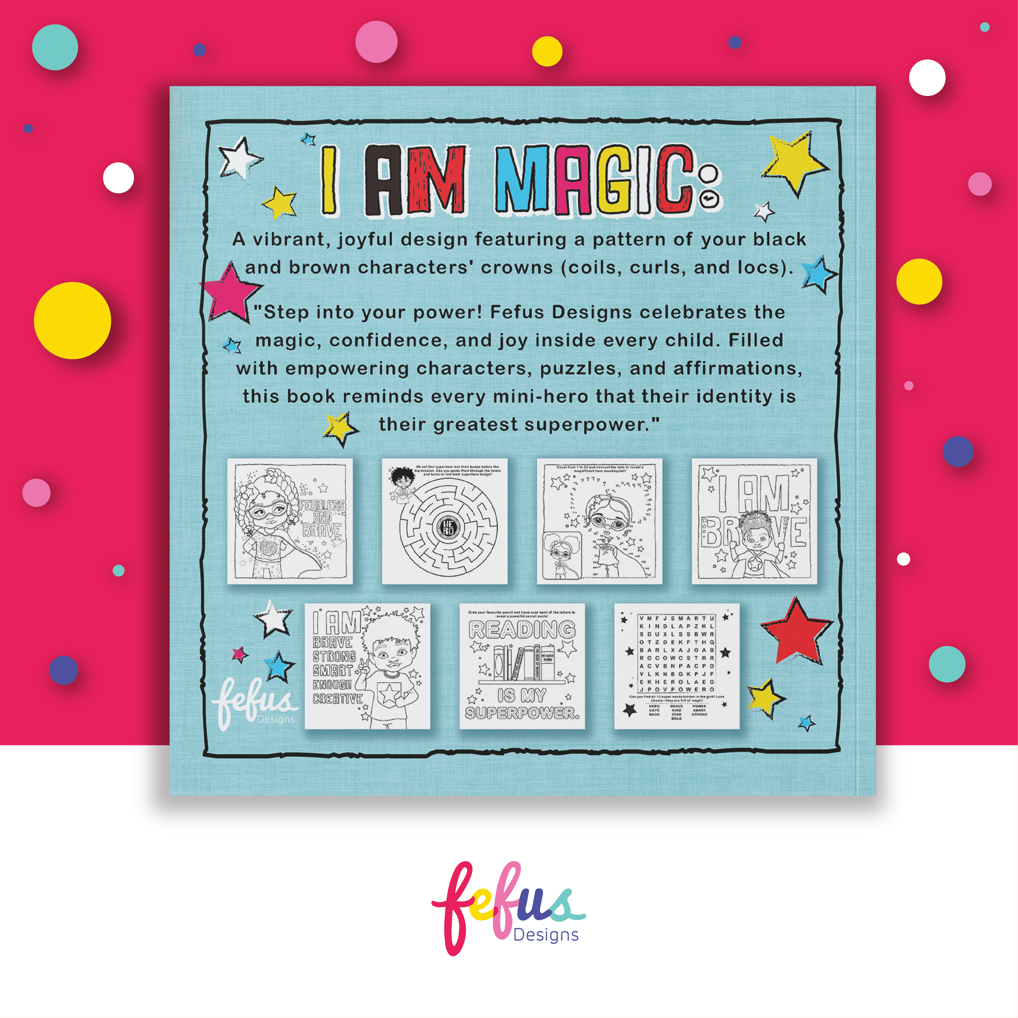 Superhero Colouring & Activity Book | The Main Character Collection