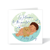 New Baby Boy Card | Mixed Race & Brown Baby Congratulations Card – Fefus Designs