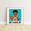 Khaleeq - BROWN BOY JOY BASKETBALL WALL ART | Fefus Designs