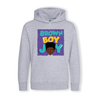 Ekon - BROWN BOY JOY SQ HOODIE | Fefus Designs