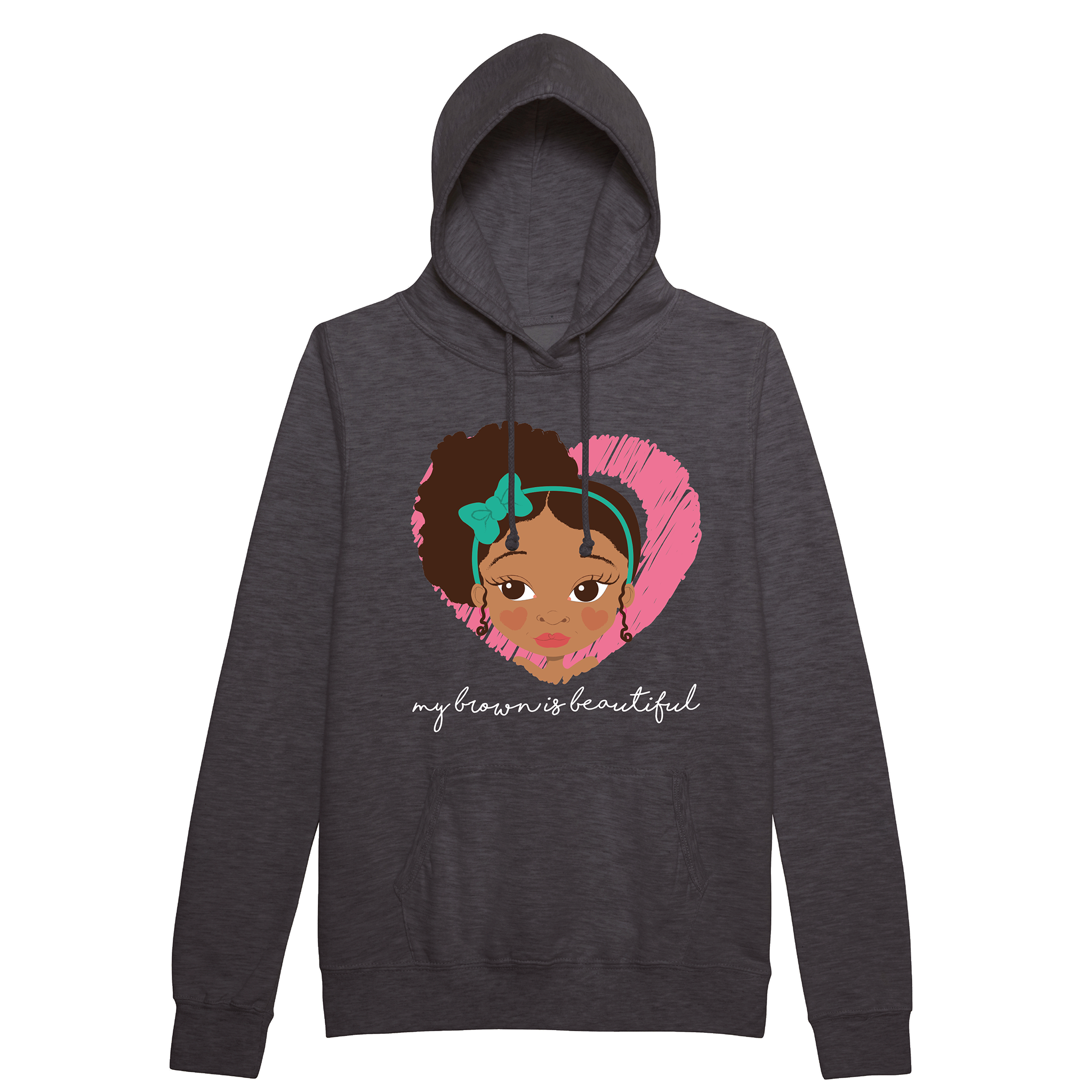 My Brown is side puff Girl | Fefus Designs