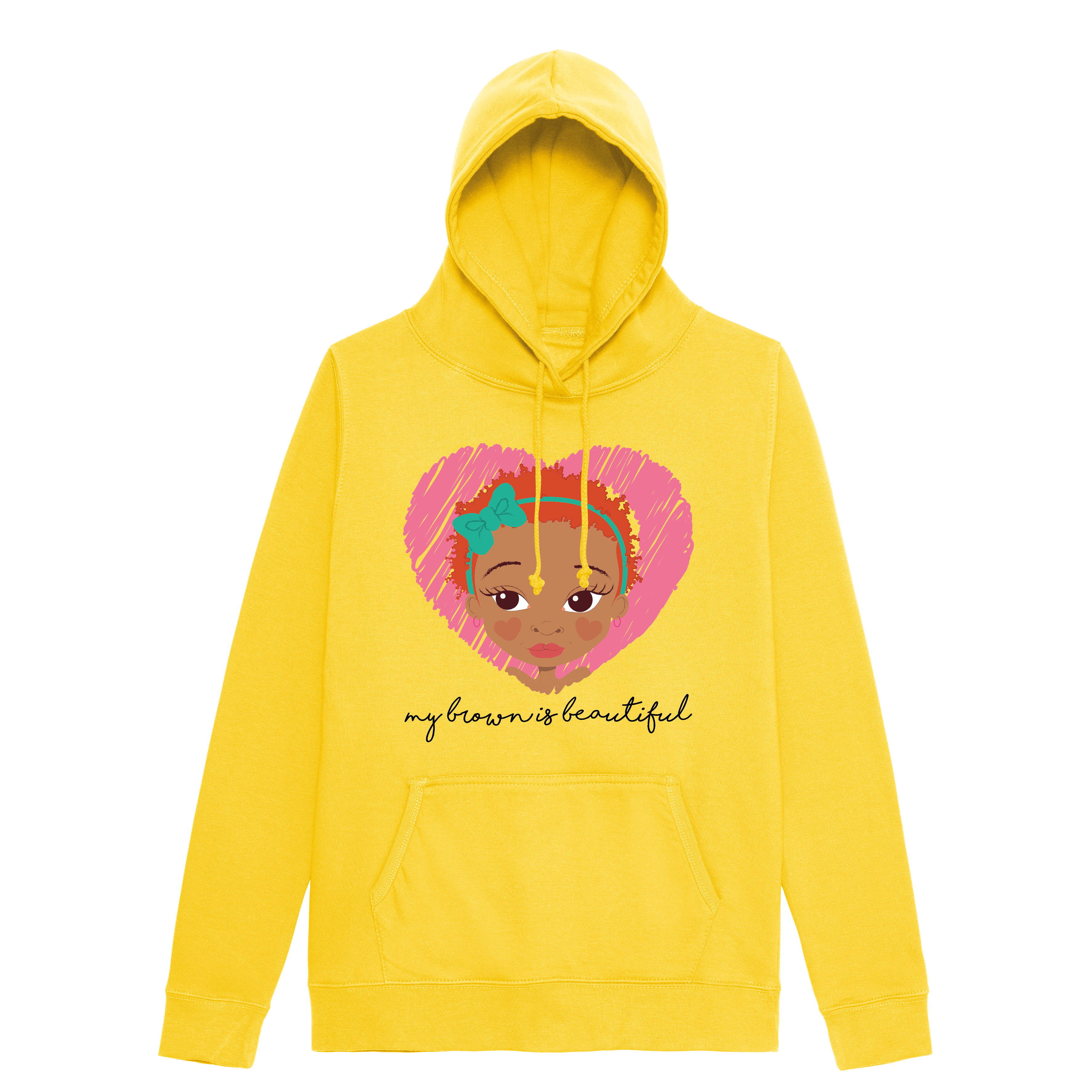 My brown is Ginger Girl Adults Hoodie | Fefus Designs