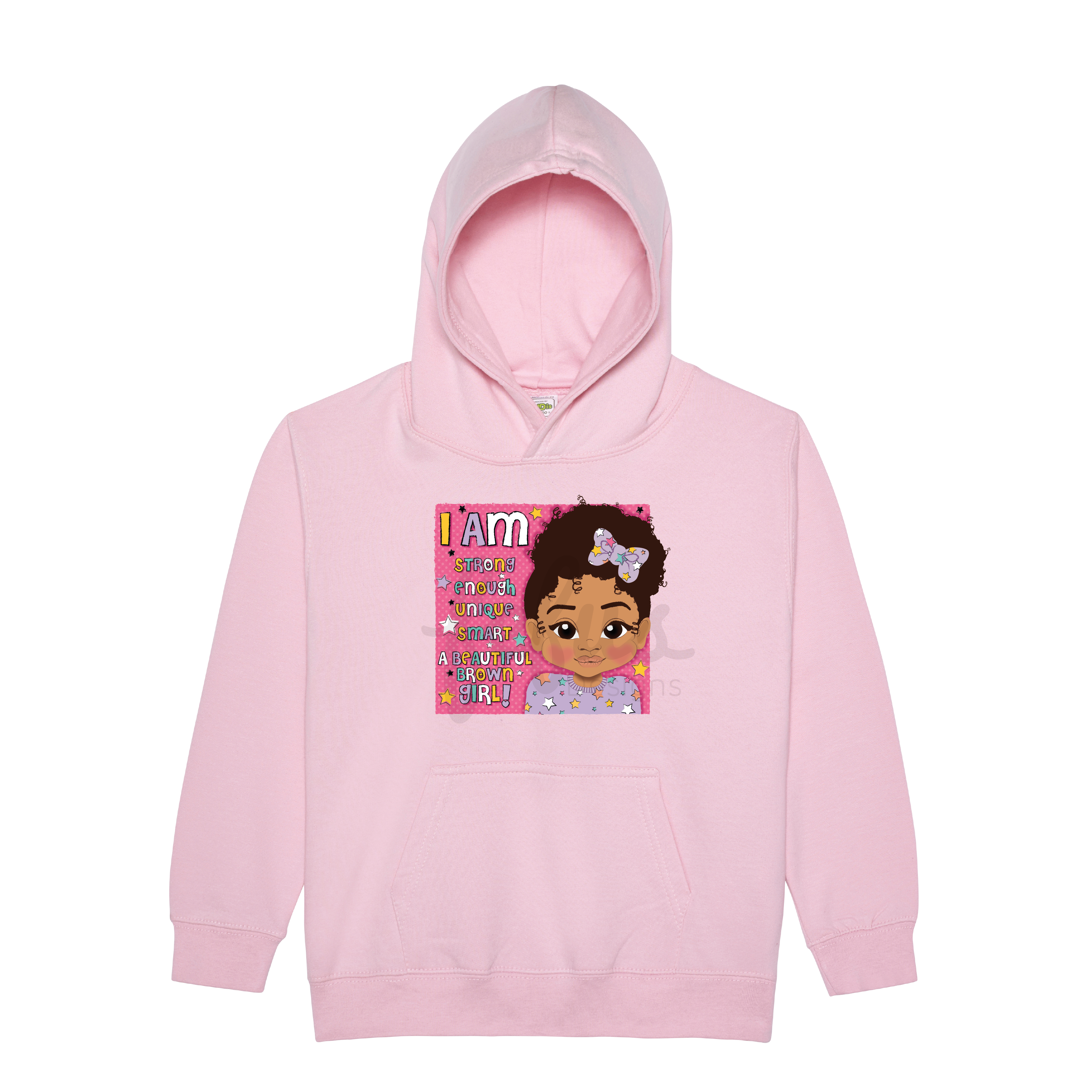 Brown Girl Affirmation Hoodie - FDG33 | Fefus Designs