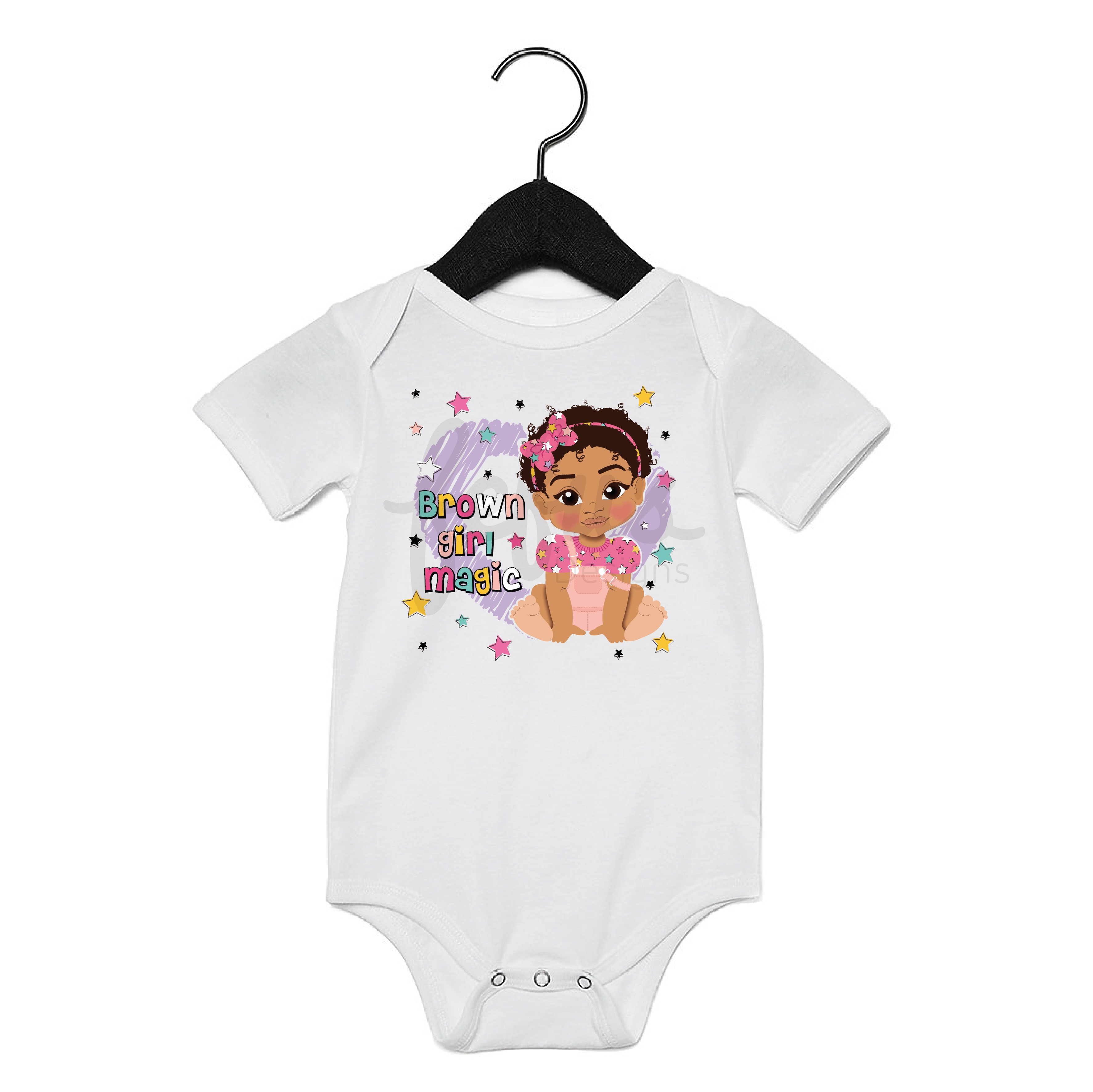 Brown Girl Magic Baby Bodysuit - FDG34 | Fefus Designs